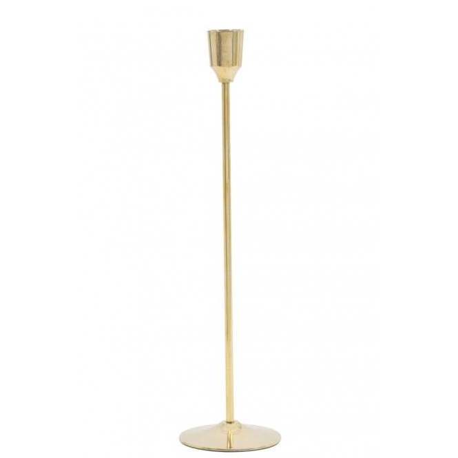 Gold Finished Taper Candleholders for Wedding Sustainable Quality Metal Candle Holder with Customized Shape