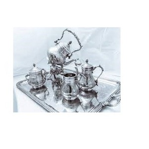 Handmade Metal Tea Set Luxury Hotel Restaurant Catering Serving Morning Tea Arabic Tea Pot Kettle Set