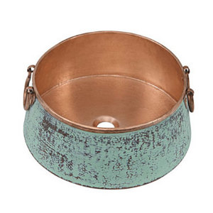 Antique Copper Bathroom Vessel Sink