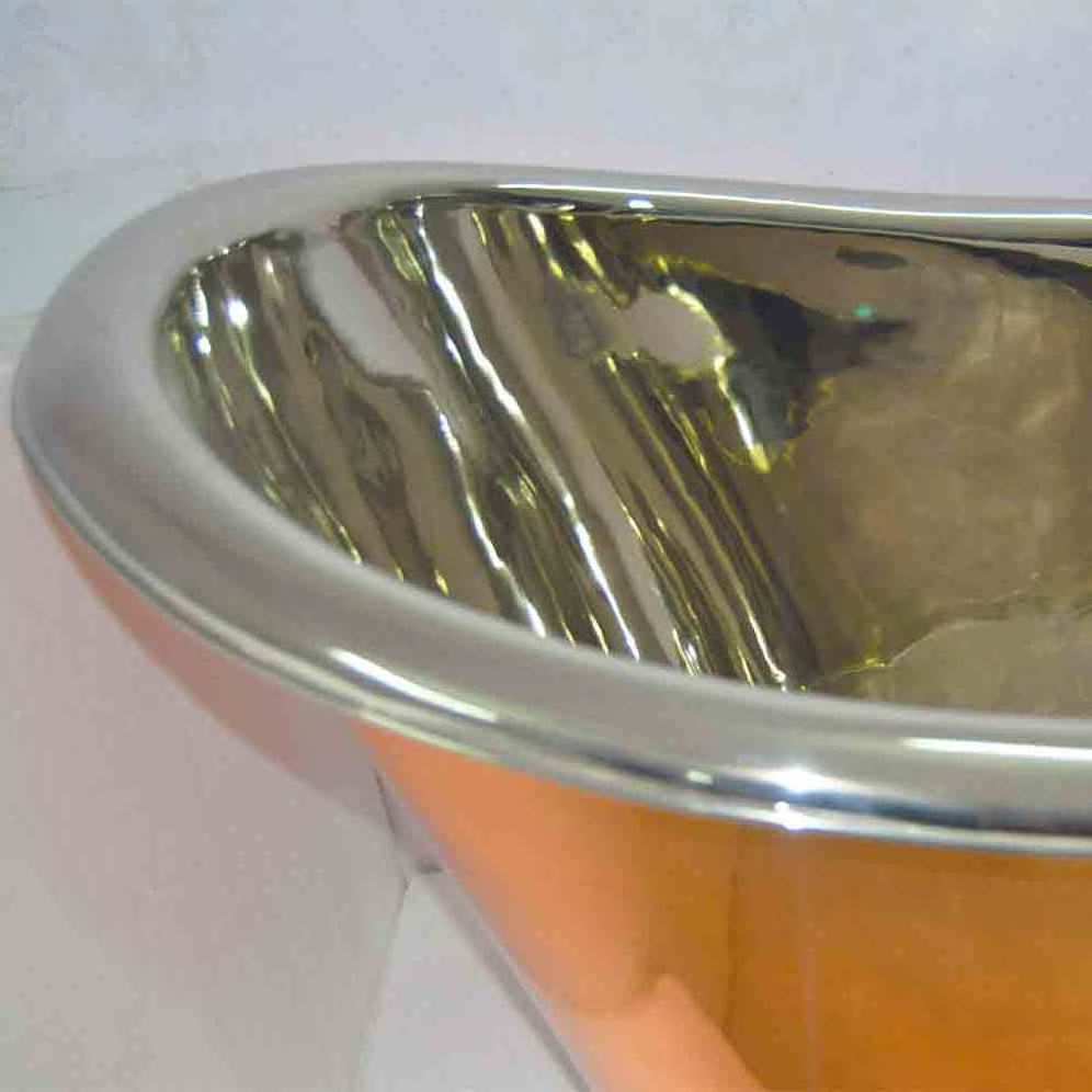 Copper Bathtub With Nickel Plating Inside