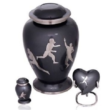 Funeral Aluminium Sports Urn for Ashes Cremation Adult Burial Urns for Human Ashes and Funeral Supplies Wholesaler