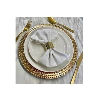 Best Selling Classic Design Tabletop Decorative Metal Durable Quality Charger Plate at Affordable Price