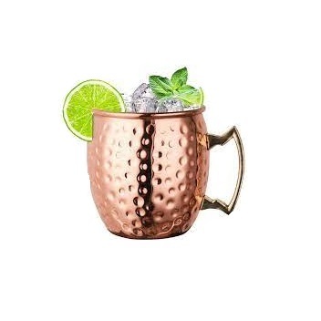 Indian Exporters Supplies Handmade Hammered Design Design Drinkware Copper Water Glass for Home and Hotel Use