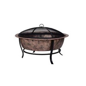 2023 Trending Metal Solid Round Fire Pit Large Outdoor Heavy Round Wood Burning Firepit with Fire Poker Stick