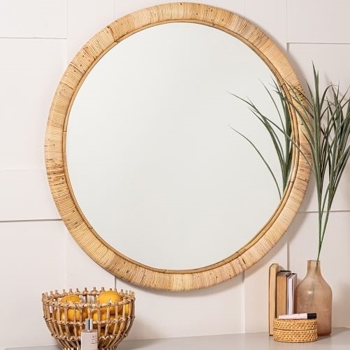 Luxury Decoration Oval Shape Nordic Simple Frameless Decorative Wall Mounted Irregular Mirror with Beveled Edge