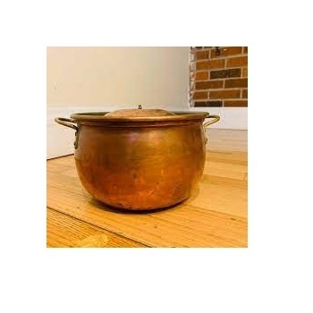 Direct Factory Supply Copper Metal Home Kitchen Cookware Soup Milk Steak Frying Pots Copper Cooking Pot Cookware Set