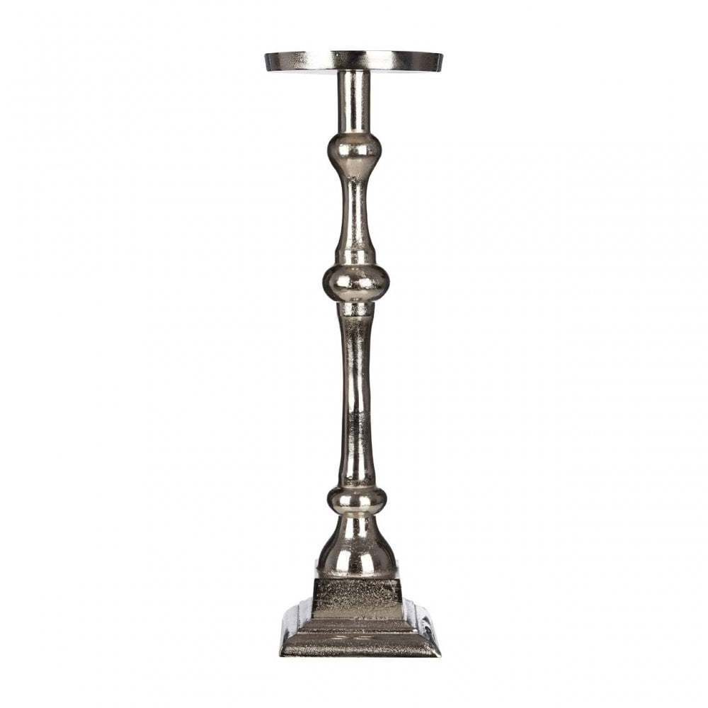 Raw Nickel Plated Tall Candle Holder for Wedding Sustainable Quality Metal Candle Holder with Customized Shape