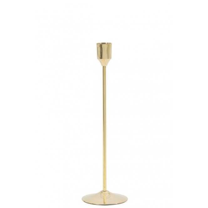 Gold Finished Taper Candleholders for Wedding Sustainable Quality Metal Candle Holder with Customized Shape