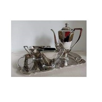 Factory Shiny Metal Coffee Kettles With Silver Plated Finishing Custom Made Tea Kettles Best For Home And Hotel Use