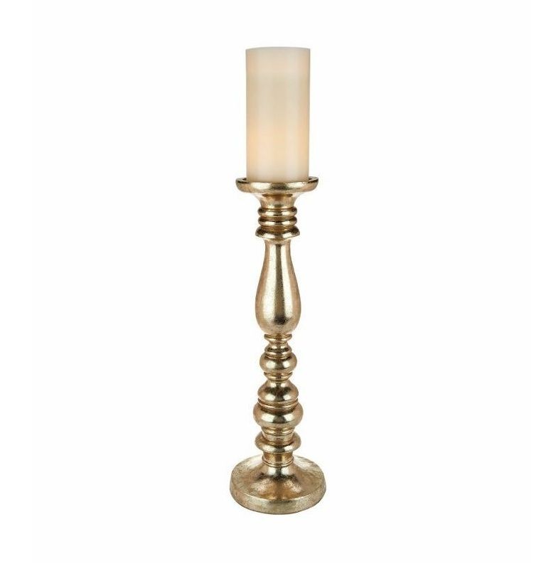 Copper Plated Metal Centerpiece Candle Stand Decorative Pillar Black Stand Custom Shape Candelabra for Lightning Home