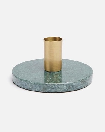 Marble and Copper Offset Candle Stick Holder for Wedding Sustainable Quality Metal Candle Holder with Customized Shape