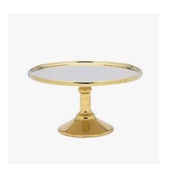 Handmade Designer Metal Tabletop Decorative Customized Size Metal Cake Stand with Enamel Finishing for Birthday Party