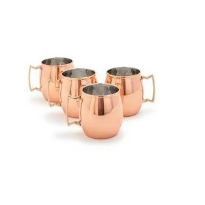 Handmade Unique Design Drinkware Copper Water Glass for Home and Hotel Use by Indian Exporters