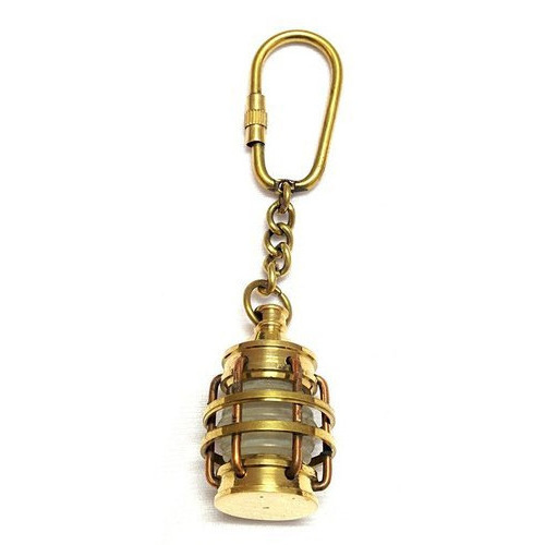 Screw Lock Designer Three Dimensional Metal Brass Keychain Shiny Polished Best Metal Brass Keychains