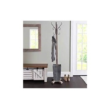 Classic Design Metal Best Sale Coat Hanger Stand with Self Rustic Metal Frame for Home Interior Multifunctional Usage