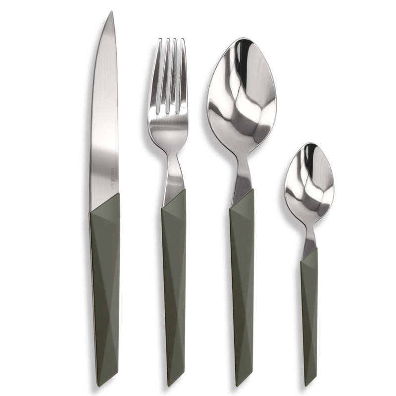 Decorative Cutlery Restaurant Dining Black Enameled Finished Handle Gold Polished Flatware Cutlery Set