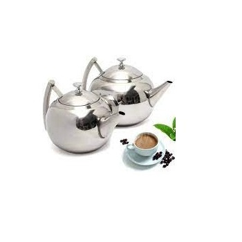 Food grade Factory wholesale Handmade Metal Tea Set Metal Luxury Hotel Restaurant Catering Serving Usage Tea Pot Kettle Set