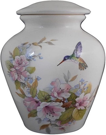 Columbarium Funeral Urn For Human Ash and Funeral Supplies Humming Bird Cinerary Adult Cremation Urn for Funeral Burial Urn