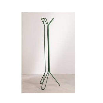 Gold Finished Metal Coat Hanger Stand with Self Rustic Metal Frame for Home Interior Multifunctional Usage