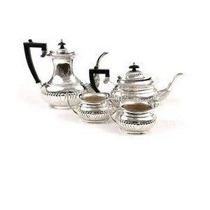 Food grade Factory wholesale Handmade Metal Tea Set Metal Luxury Hotel Restaurant Catering Serving Usage Tea Pot Kettle Set