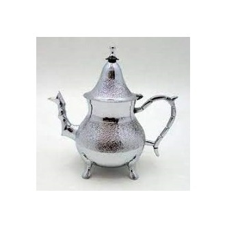 Food grade Factory wholesale Handmade Metal Tea Set Metal Luxury Hotel Restaurant Catering Serving Usage Tea Pot Kettle Set