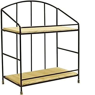 Portable Ready To Assemble Fixture Display Racks Shelves Black Colored Retail Custom Wooden Display Stand Three Tier