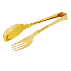 Home Kitchen Gold Polished Food Tongs Salad Clips Kitchen Tongs For Cooking Baking And Grilling Cooking Tools Supplies