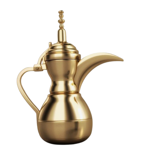 Tableware and Dining Arabian Dallah Gold Finished Arabic Tea and Coffee Pot Hot Selling Kitchenware Coffee Maker Tea Pot