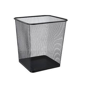 Garbage Outdoor Metal Waste Black Commercial Cans Storage Lid High Durability Kitchen Dustbin Trash Can Bin