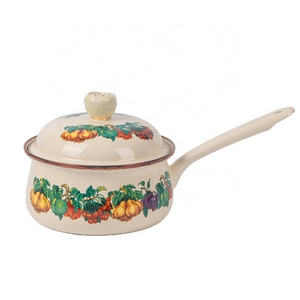 Russian Enamel Casserole Coffee Enamel Tea Milk Pot Set Cookware