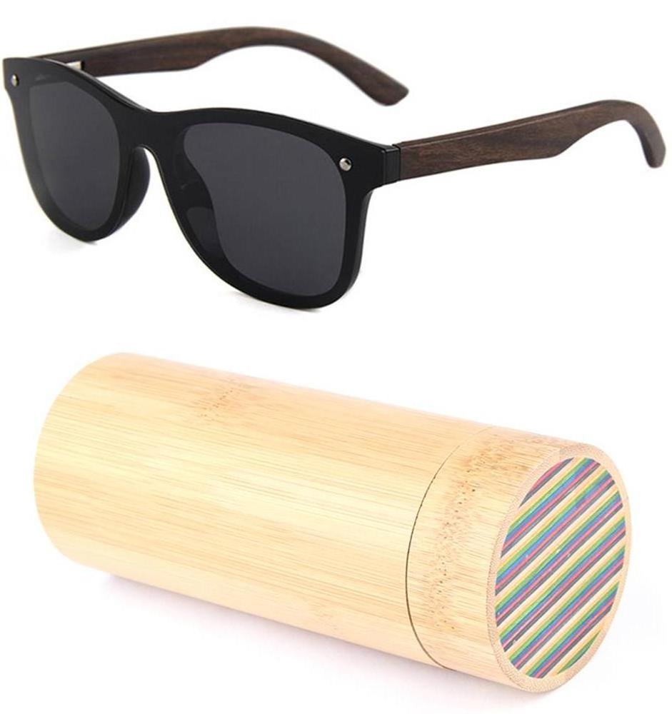 Promotional top elegant plastic frame sustainable bamboo sunglasses with your logo dropshipping wood sunglasses