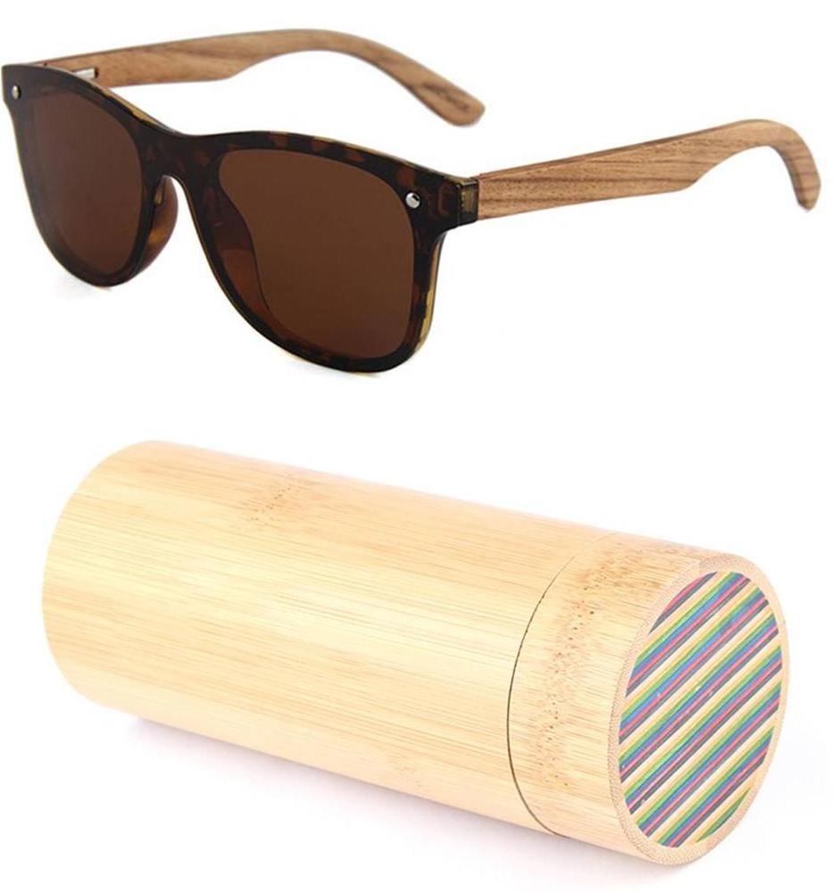 Promotional top elegant plastic frame sustainable bamboo sunglasses with your logo dropshipping wood sunglasses