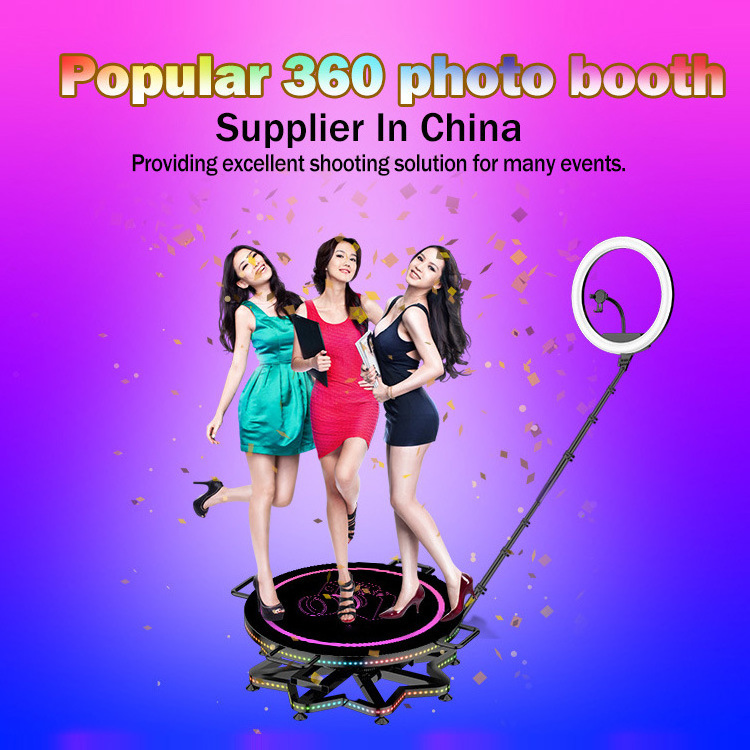 TIITEE Mini selfie 360 spinner platform party supply photobooth vending machine automatic rotating camera video 360 photo stand