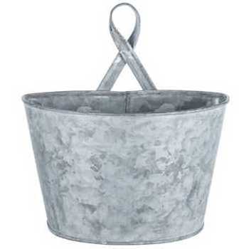 VINTAGE GALVANIZED  WALL PLANTER /HANGING PLANTER / PLANTER POT