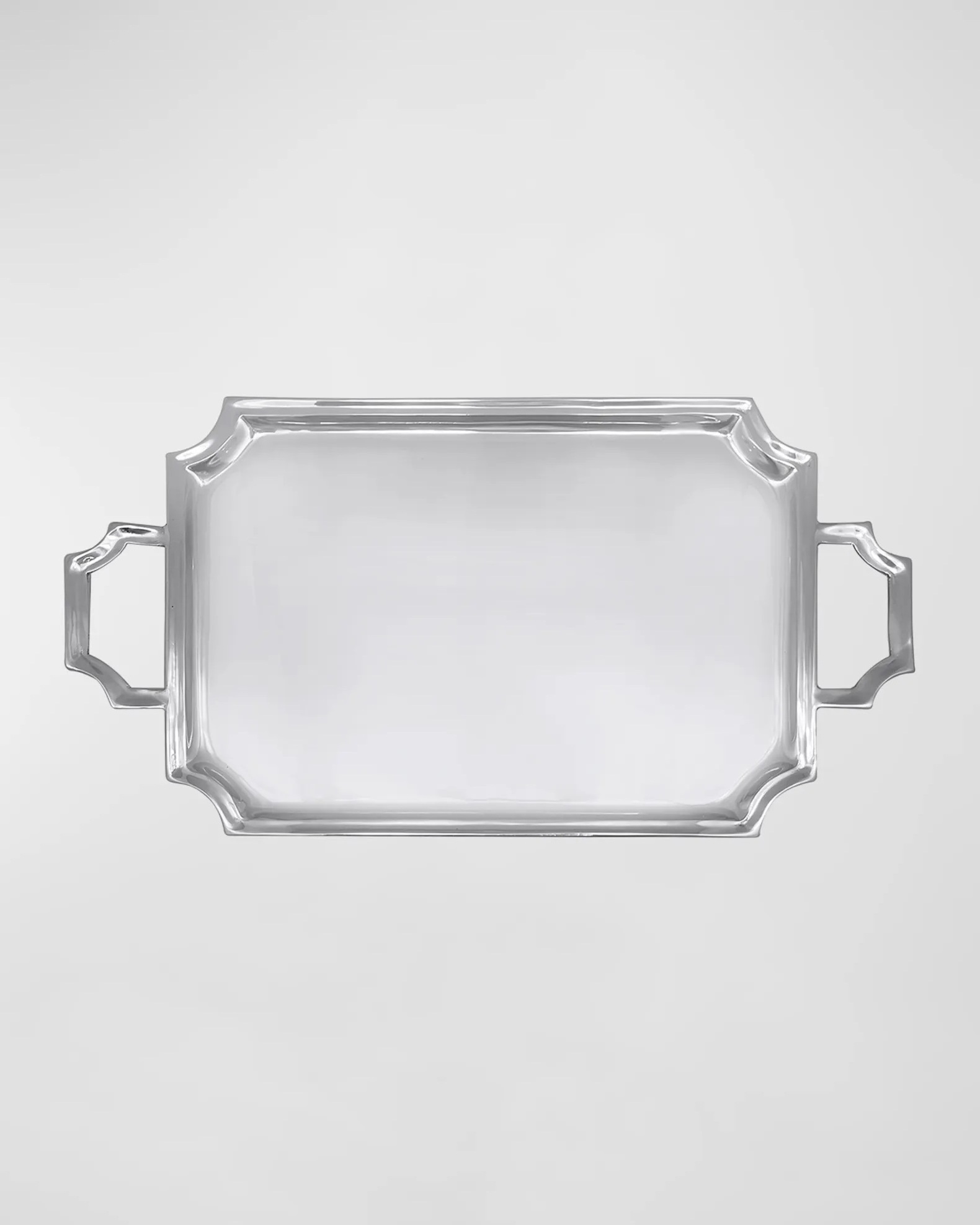 Small Size Metal Rectangular Shape Serving Tray with Polished Finished Stainless Steel with Custom Logo & Size