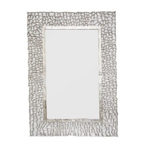 Metal Wall Mirror silver Color  Wall Decor and Hanging