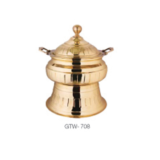 ROUND COPPER BUFFET CHAFING DISH / CHAFING DISH FOOD WARMER / CHAFFING DISHES FOR WEDDINGS AND PARTY