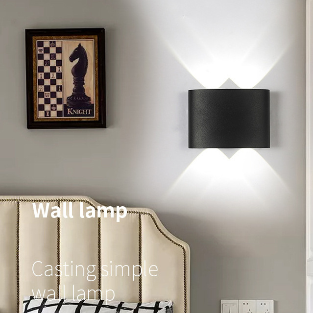 Aluminum Corridor Corner Wall Light Fittings Simple Nordic Art Deco Led Wall Lamps Fixtures