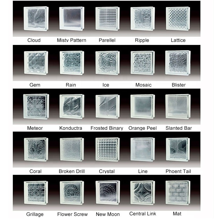 Factory Sourcing Glass Crystal Bricks For Home House Decoration Solid Building Glass Block For Sale