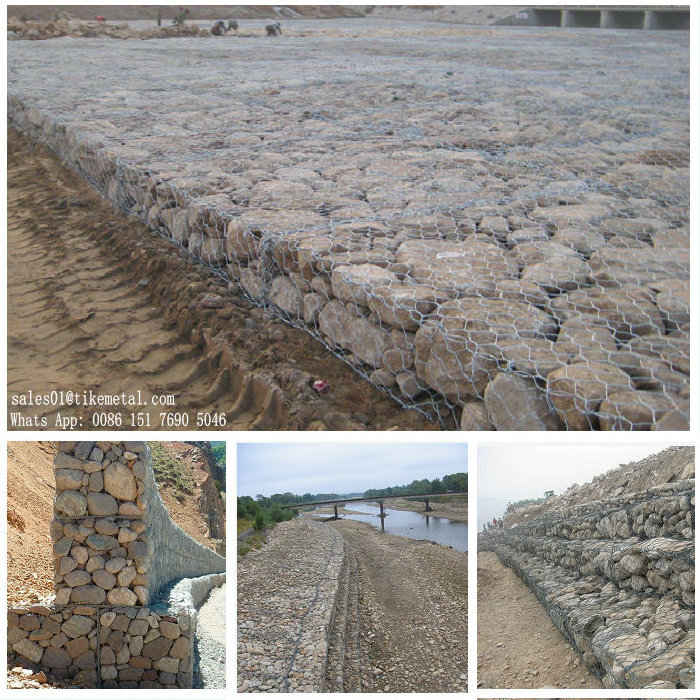 6'/9'/12' x 3 x 3' x  8x 10 cm WOVEN MESH GABIONS