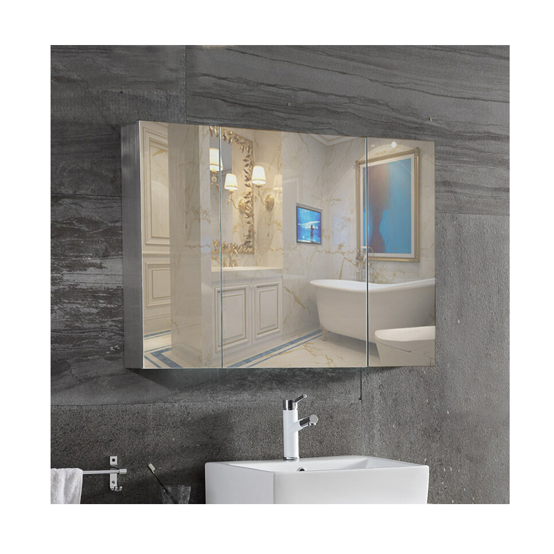 Hot Sale Stainless Steel Bathroom Mirror Cabinet Mirror Case Individual Wall Mountable Medicine Cabinet