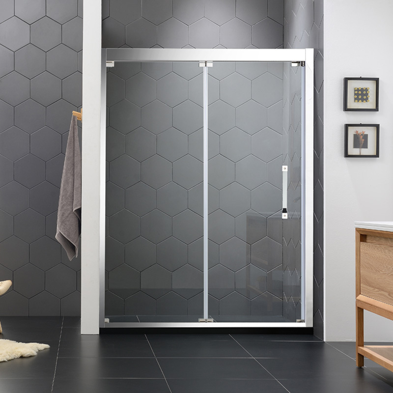 Hot selling folding bathroom shower door freestanding stainless steel glass shower room sliding shower door