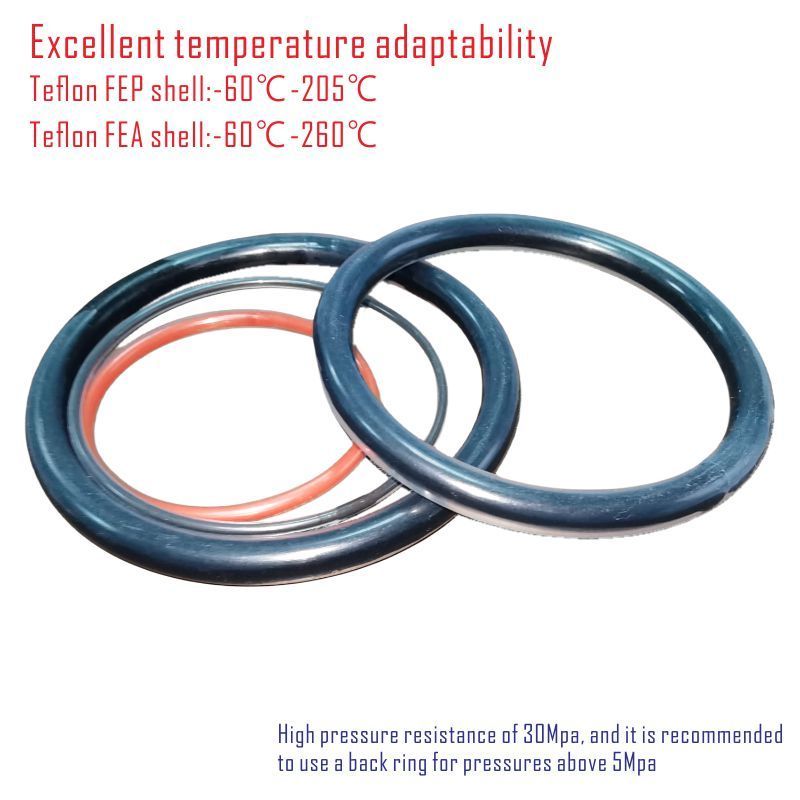 PTFE,PEEK,UHMW-PE Spring Energized Seals  PTFE Spring loaded Seals PTFE coated FFKM HNRB FKM Silicone O-ring Seals