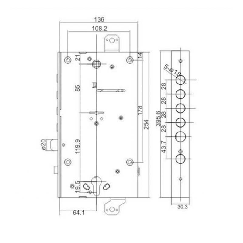 European standard double bitted key lock for European standard security door anti theft home security door lock cylinder lock