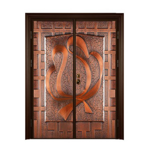 EVN1627 Italy Classic Design Anti Theft double leaf front main entrance security houses door