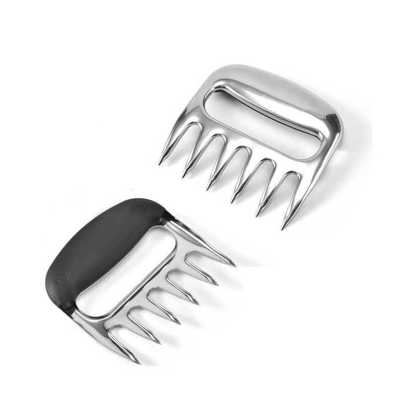 Stainless Steel Kitchen Tool Meat Shredder in BBQ Grill Accessories Meat Claw Claws With PP Handle