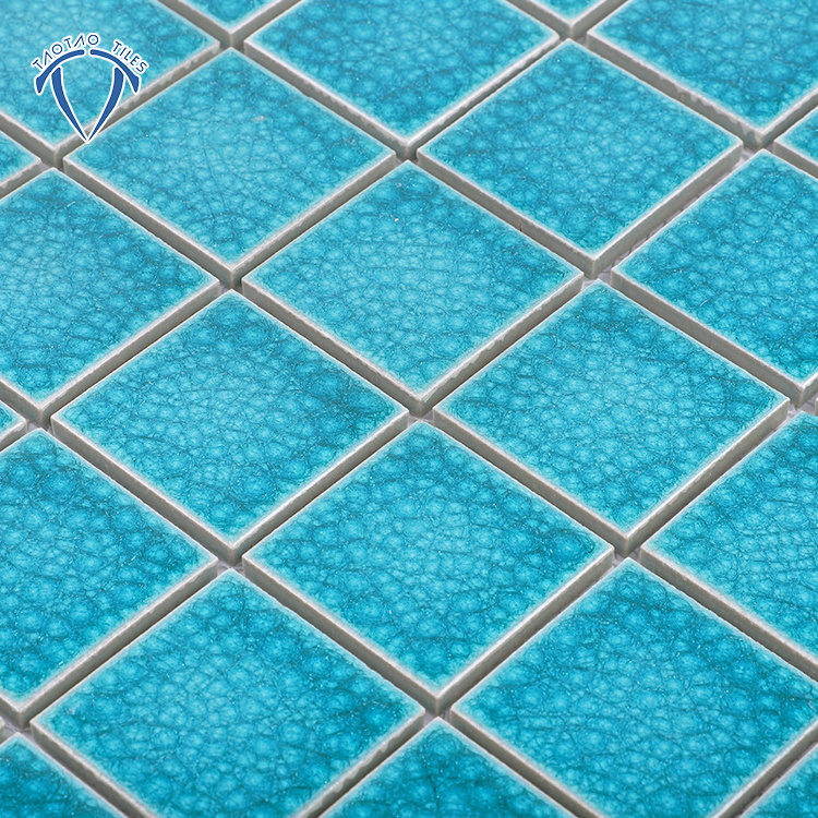 foshan sale blue mosaic wall tile grid for mosaic