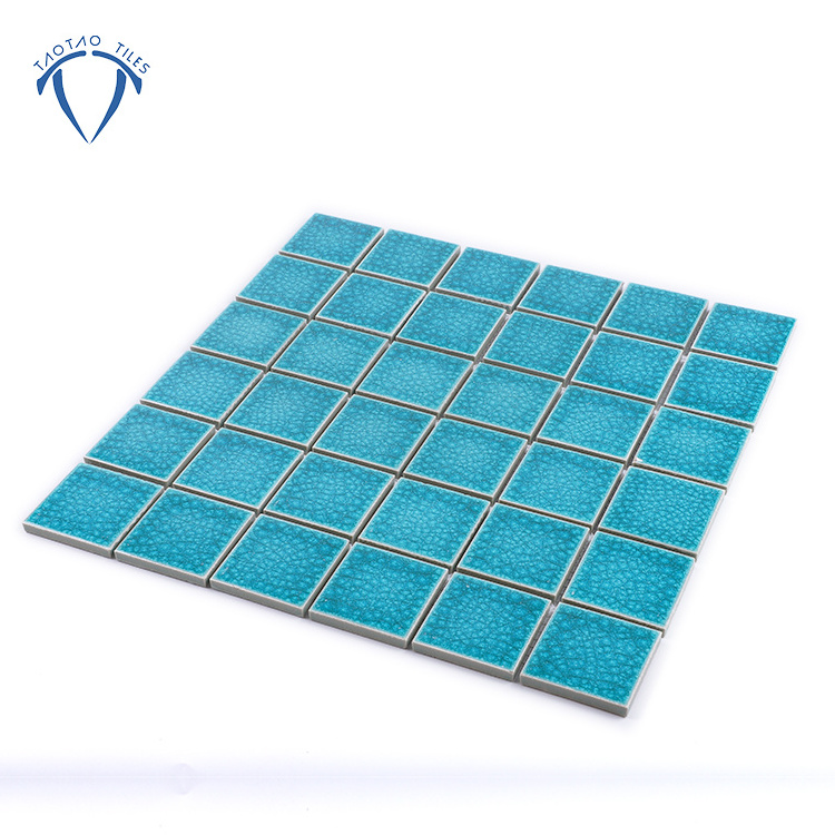 foshan sale blue mosaic wall tile grid for mosaic