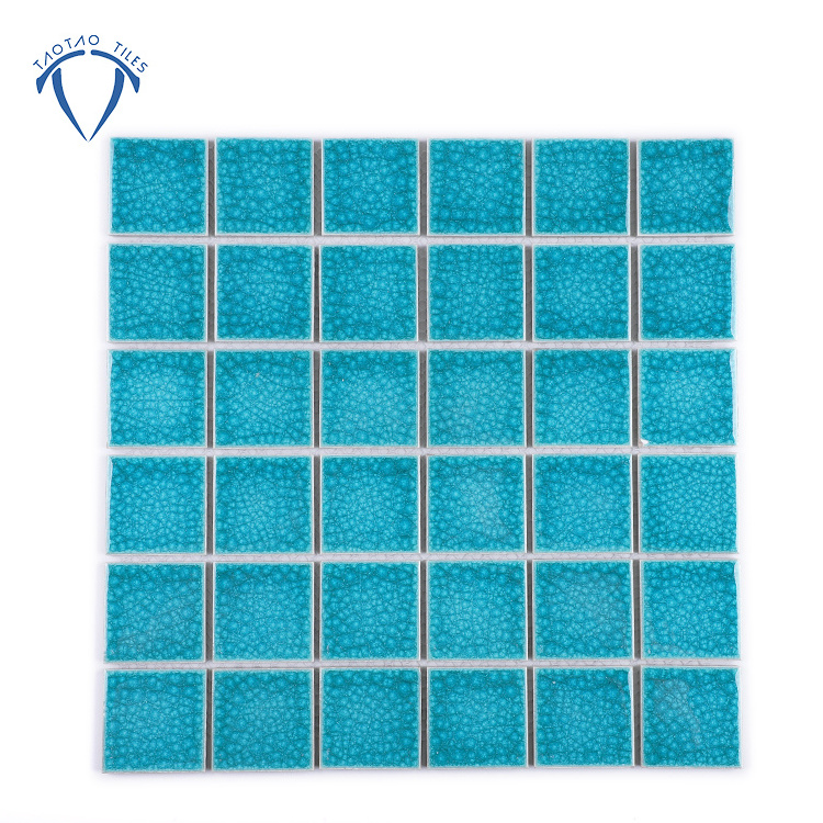 foshan sale blue mosaic wall tile grid for mosaic