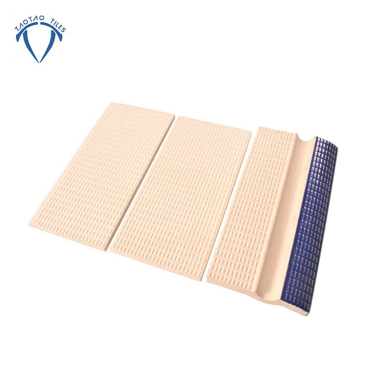 Nonslip swimming pool nosing tiles ceramic tile edge trim